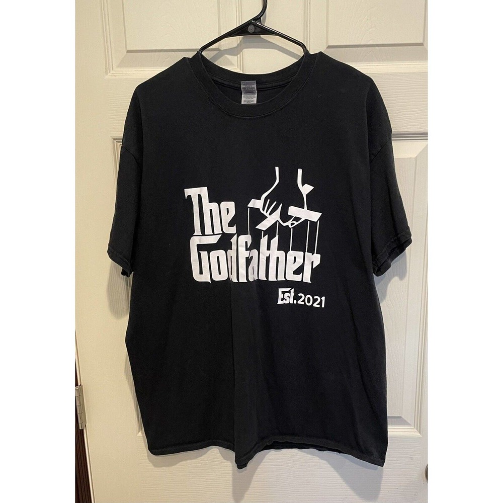 Men's The Godfather Puppet Master Black T-Shirt XL